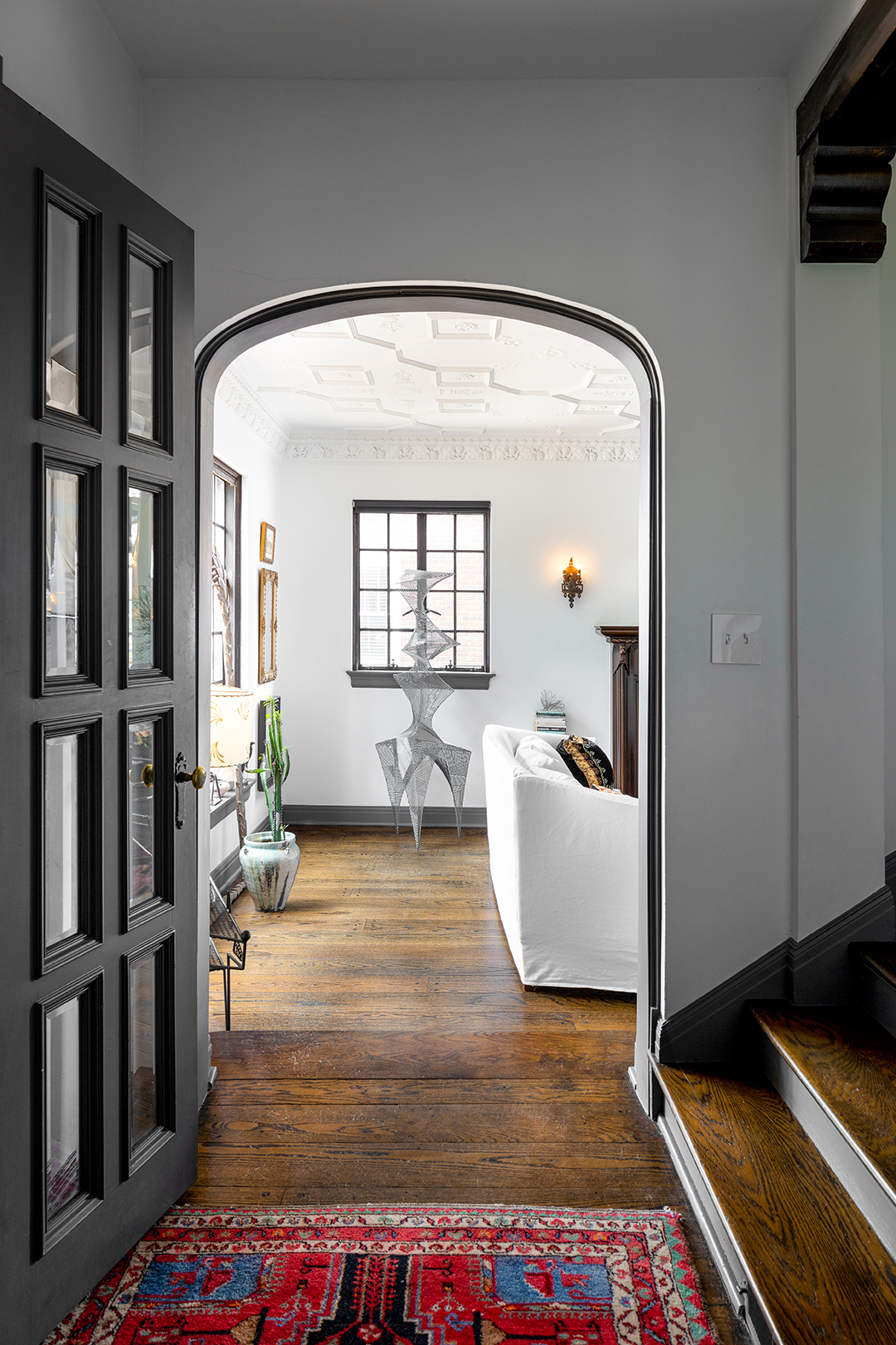 archway looking into living room