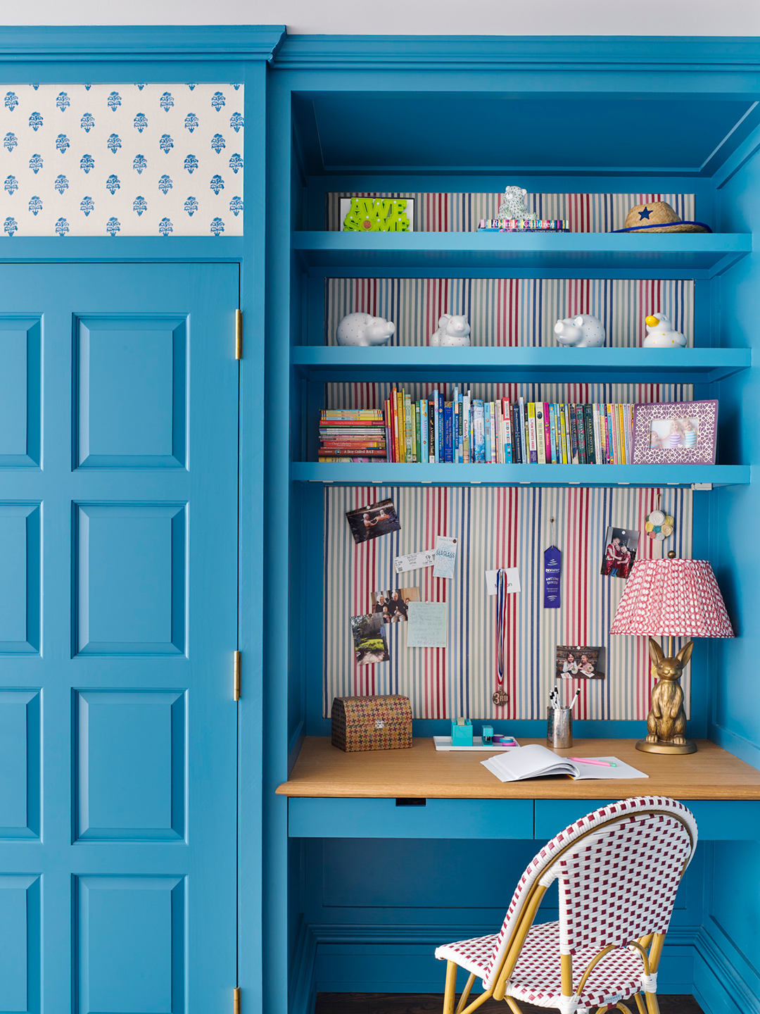 blue kids desk