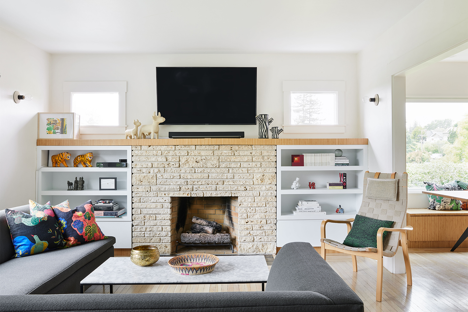 minimalist, Scandinavian living room