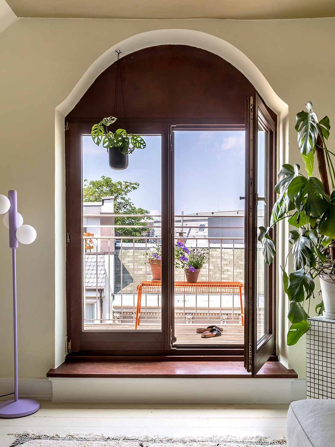 open balcony doors