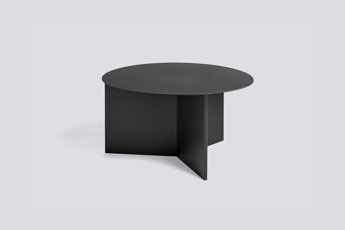  black round coffee table