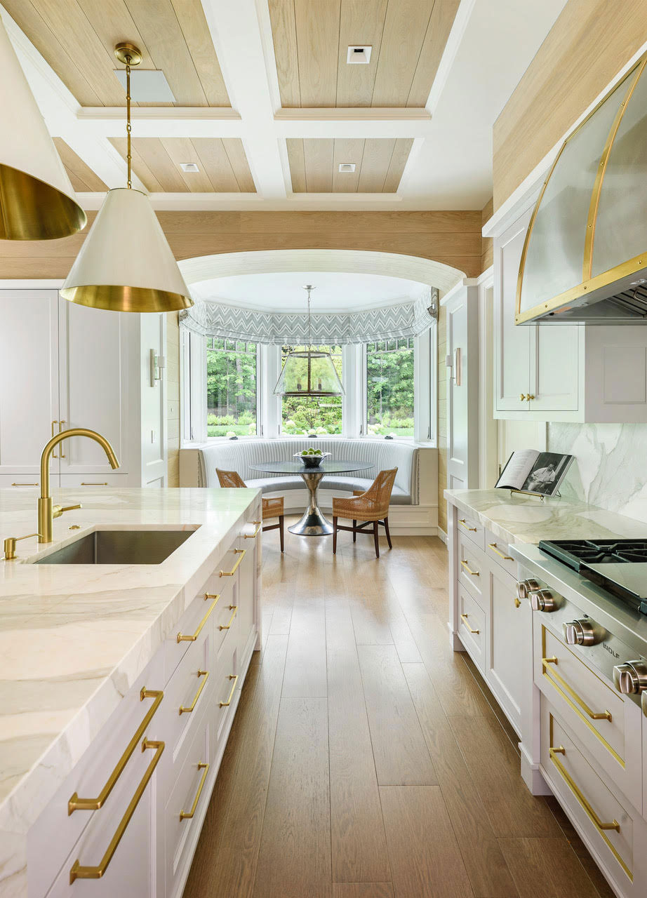 Wood and White Kitchen