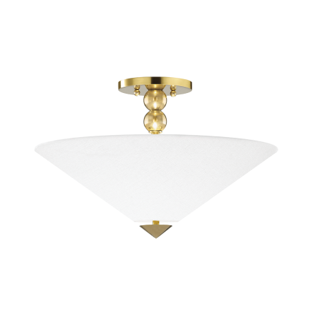  flared flush mount light