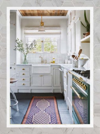 Dee Murphy Stone Floor Kithcen White Creamy Cabinets