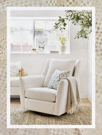 White Nursery Glider Chair