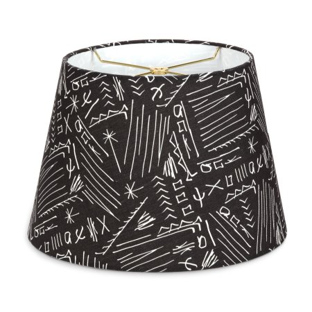  Black and white lampshade