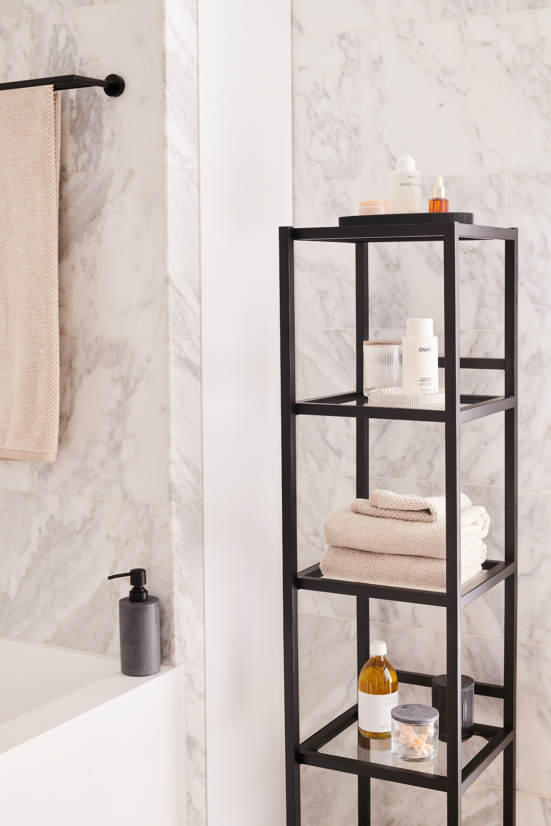 bathroom storage shelf