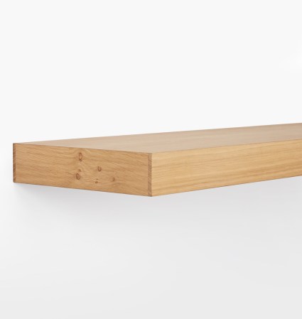  Floating wood shelf