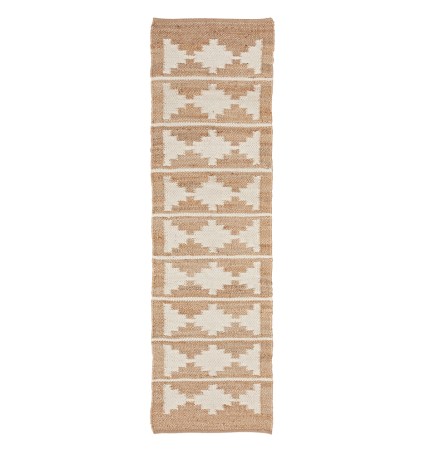  Jute and wool rug runner