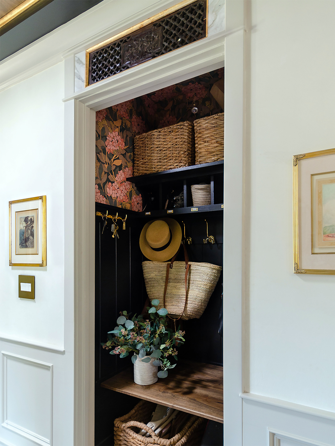 hallway mudroom closet