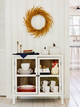 holiday themed entryway