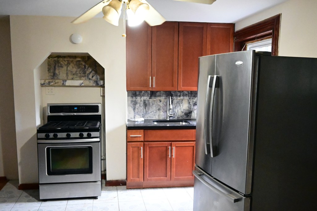 dark brown kitchen