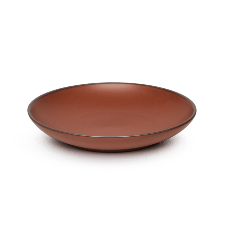  brown shallow plate