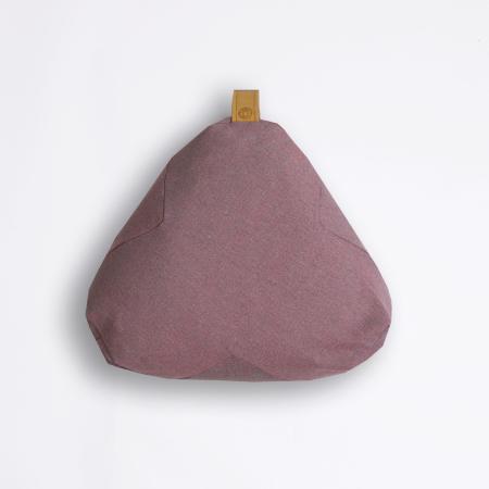  pink triangular meditation pillow