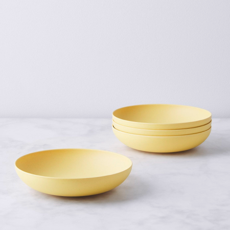  yellow shallow plates