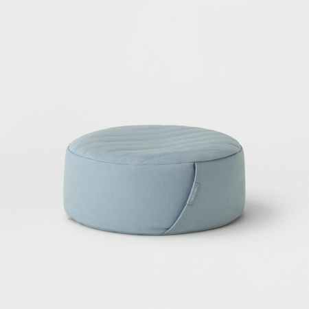  pale blue round meditative pillow