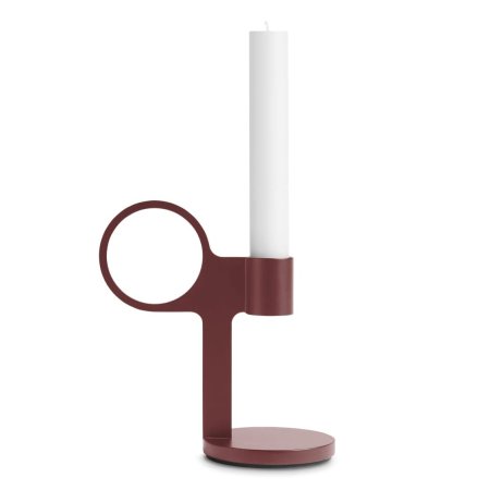  burgundy candle holder