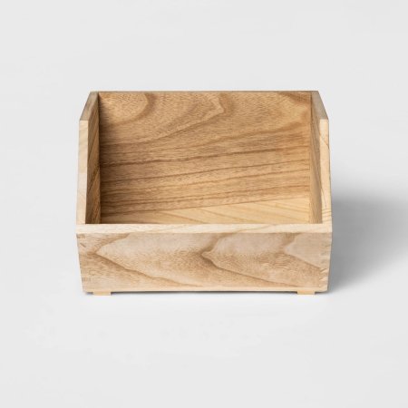  stackable wood bin