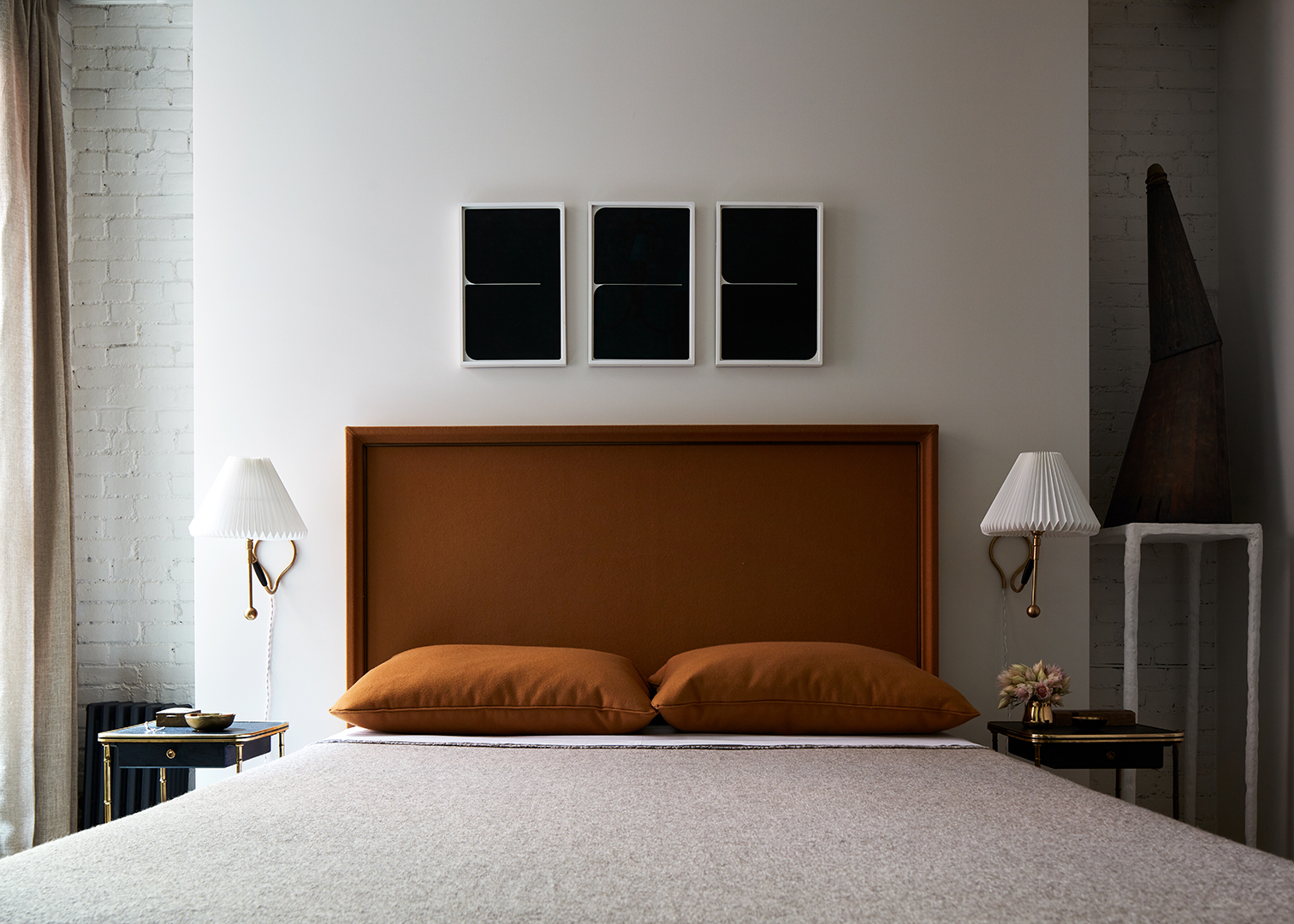 orange headboard