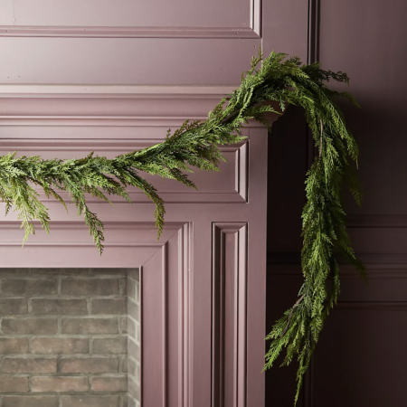  The Best Christmas Garland Option: Anthropologie Faux Cedar Garland