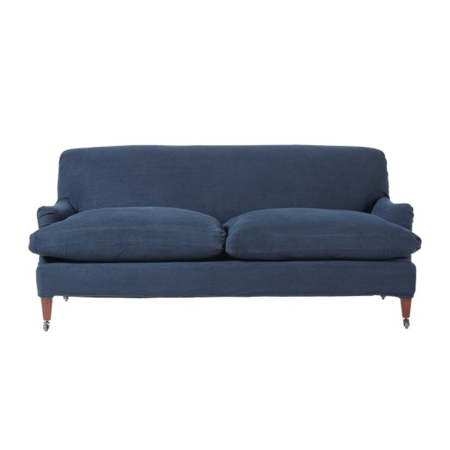  Blue Linen Slipcover for OKA sofa