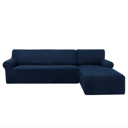  Navy Blue velvet couch cover