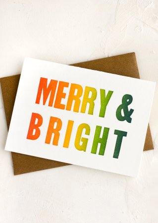  merry & bright card