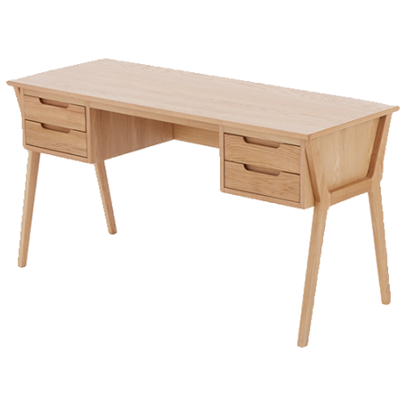  mid-century modern oak desk