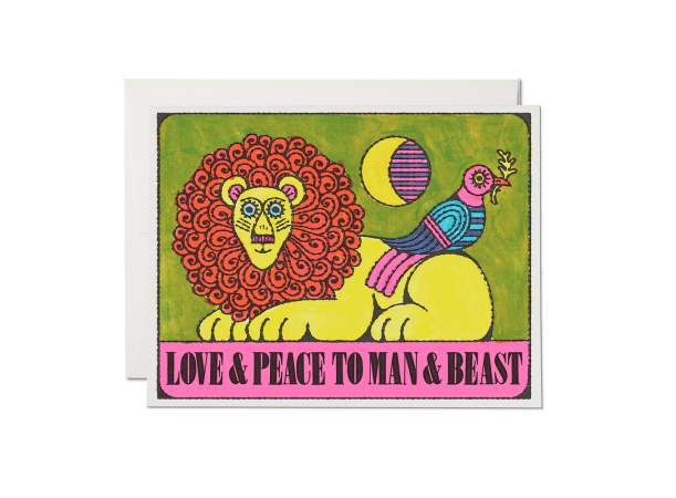  man and beast card