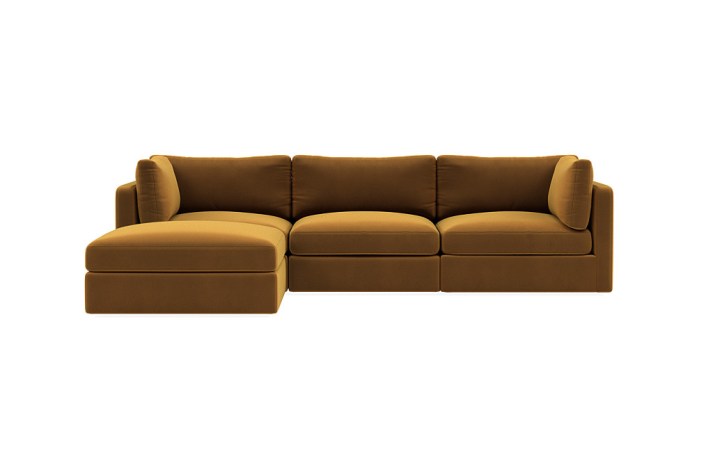  marigold velvet sofa