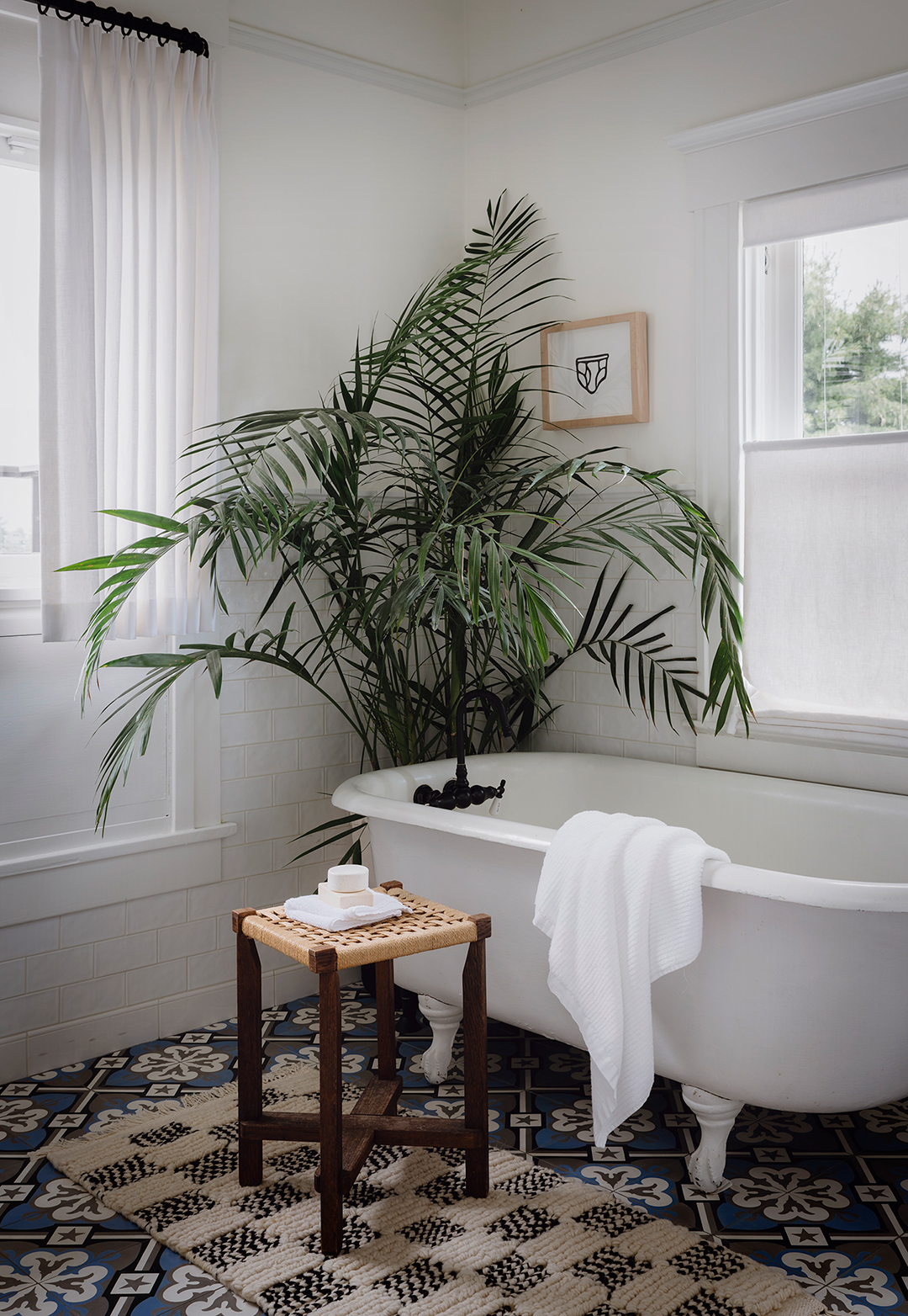 tub with plant