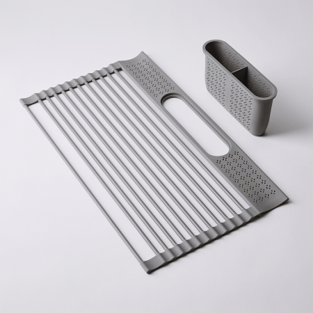  gray silicone drying rack