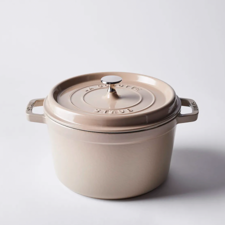  Five-quart Staub Cast Iron Tall Cocotte in Sesame