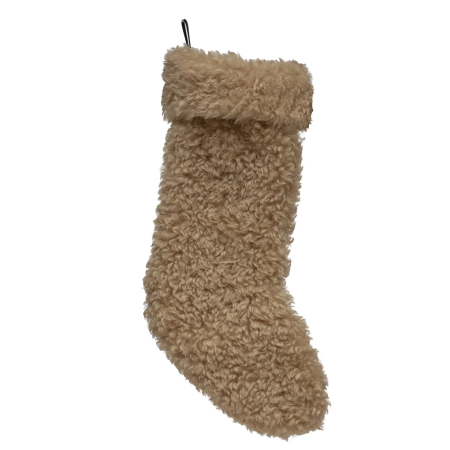  Flexi Tan Sherpa Fabric Stocking