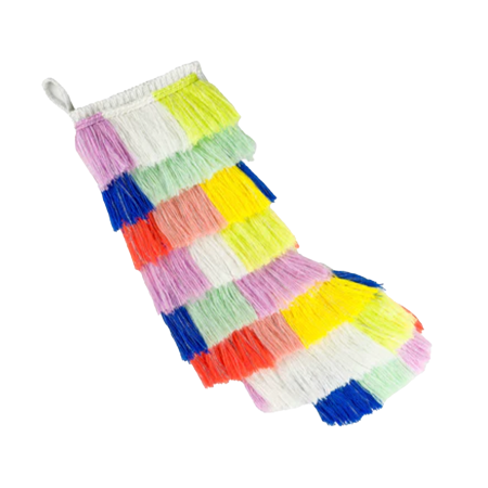  rainbow fringe stocking