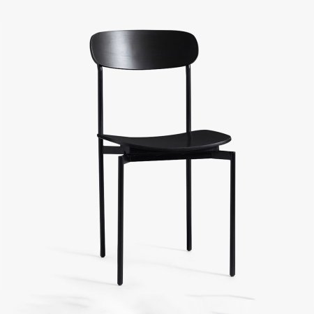  Black Wood Dining Chair