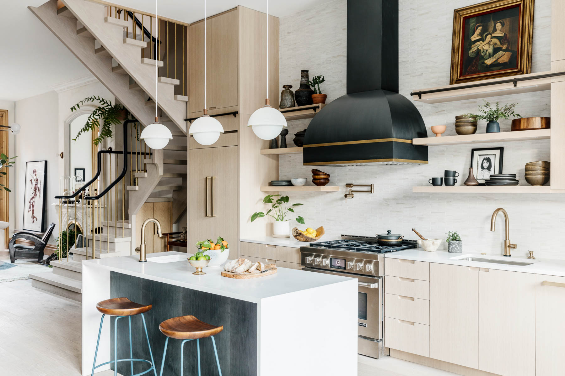 white kitchen with white cabinets