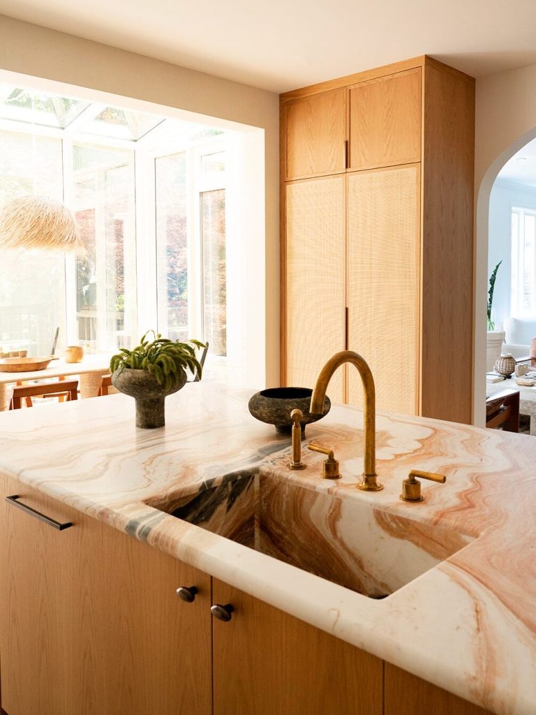 wood sunny kitchen