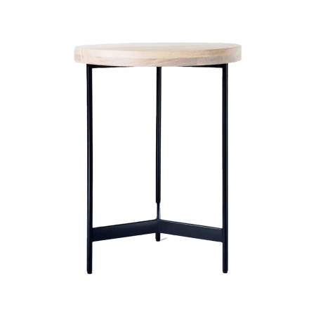  Round Wooden End Table