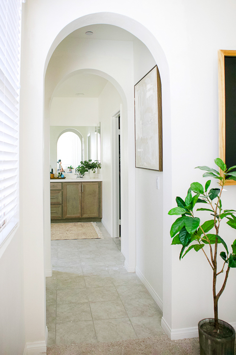 hallway with arches