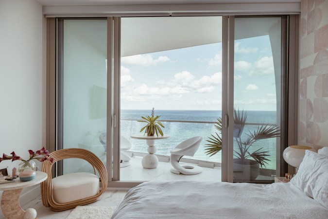 window view overlooking ocean