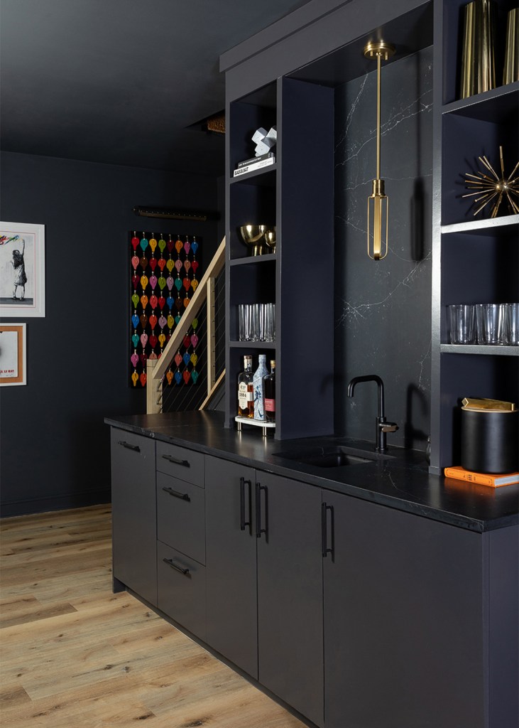 black basement bar