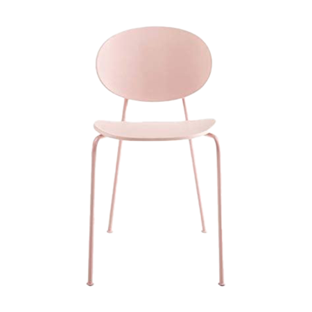  Modway Palette Modern Molded Plastic Accent Dining Chair in Pink