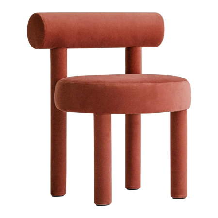  Modern Chair Gropius CS1 in Velvet Fabric by Noom