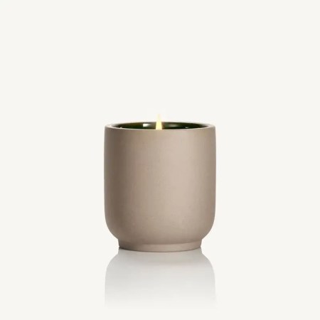  beige ceramic scented candle