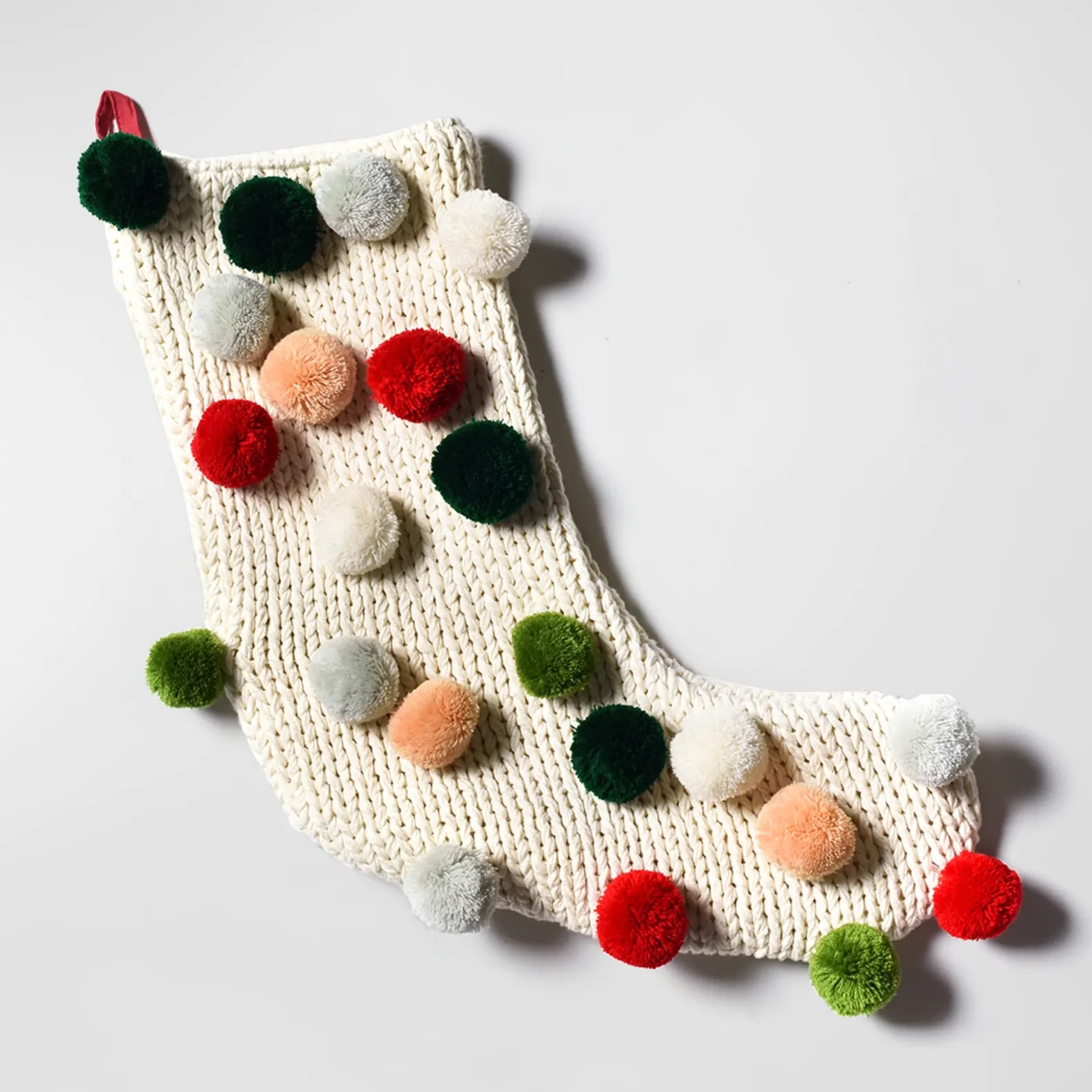 McGee and Co linen outlets pom pom stocking