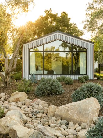 rustic california front yard