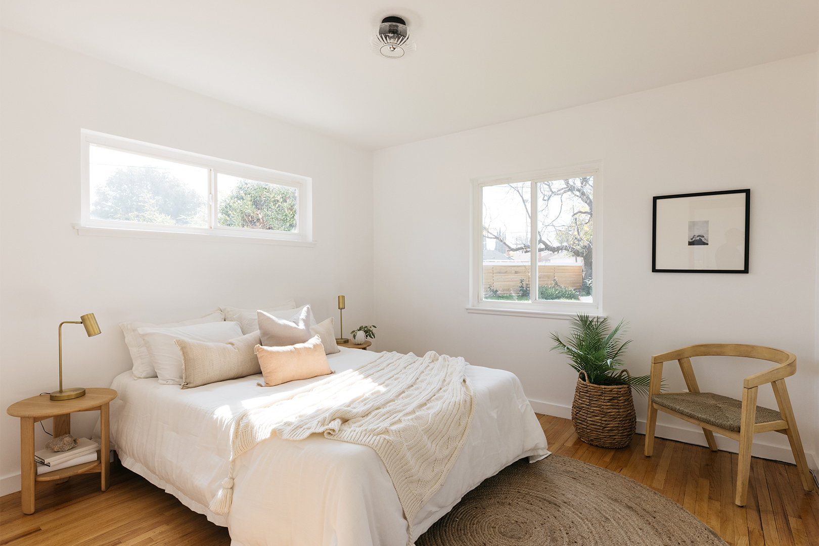 airy white bedroom