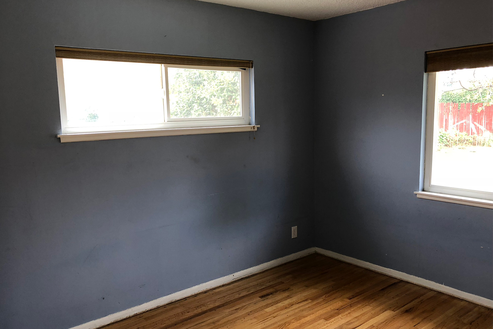 dated black bedroom