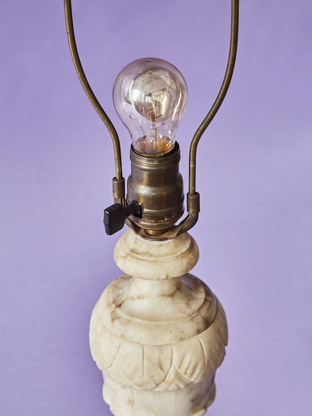 vintage lamp lightbulb switched off